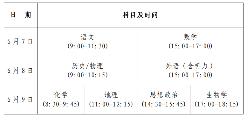 河南省2026年普通高校招生考生指南(一) 考试注意事项